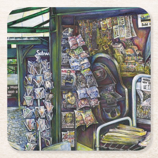 Dessous De Verre Carré Comment Est-Ce Qu'Une Image, Sans imagination ? (Devant)