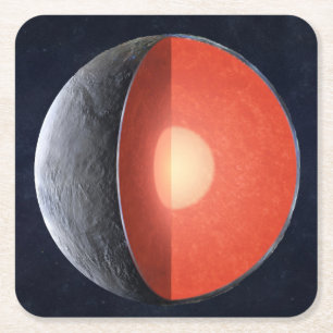 Dessous De Verre Carré Comment Une Planète Rocheuse Se Forme.