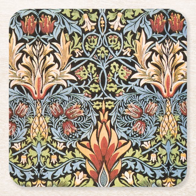 Dessous De Verre Carré Conception de Snakeshead William Morris (Devant)