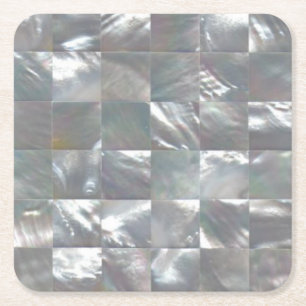 Dessous De Verre Carré Conception nacrée