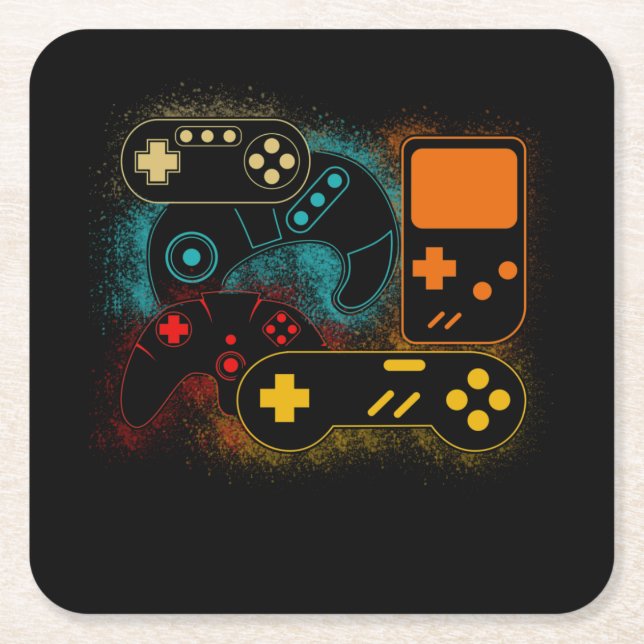 Dessous De Verre Carré Contrôleur de jeu vidéo (Devant)