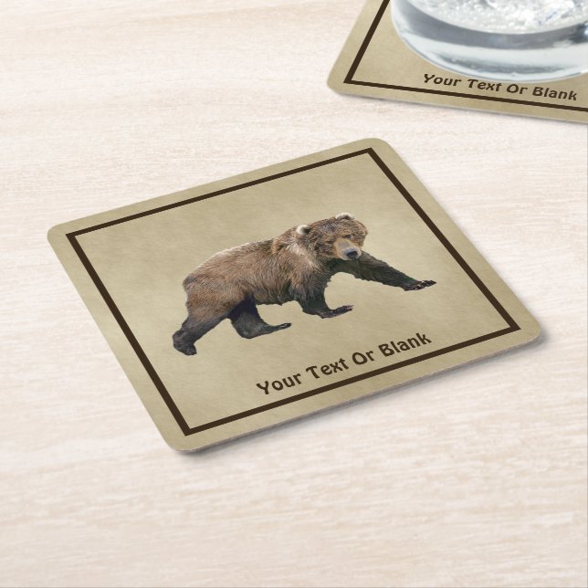 Dessous De Verre Carré Cook bear (Incliné)