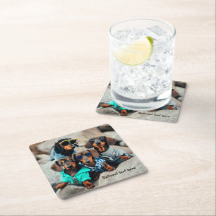 Dessous De Verre Carré Cool Dachshund Gang Drick Coasters