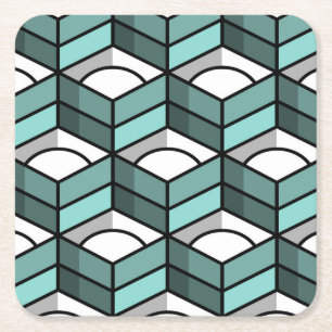 Dessous De Verre Carré Cool Stair Stepping Motif 3 dimensions