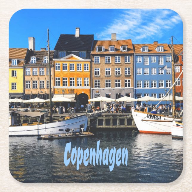 Dessous De Verre Carré Copenhague Danemark Capital Canal Homes Nyhavn (Devant)