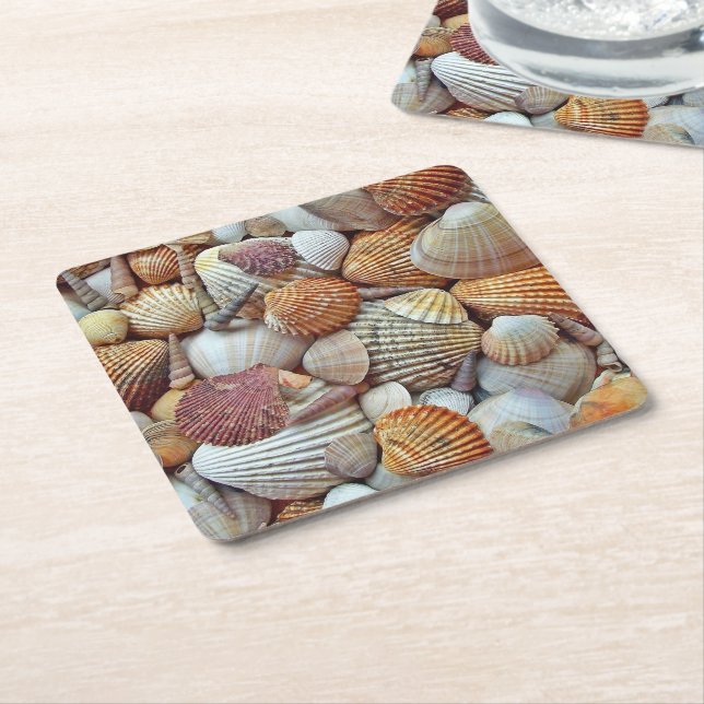 Dessous De Verre Carré Coquillages (Incliné)
