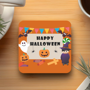Dessous De Verre Carré Costume enfant coloré Halloween Party