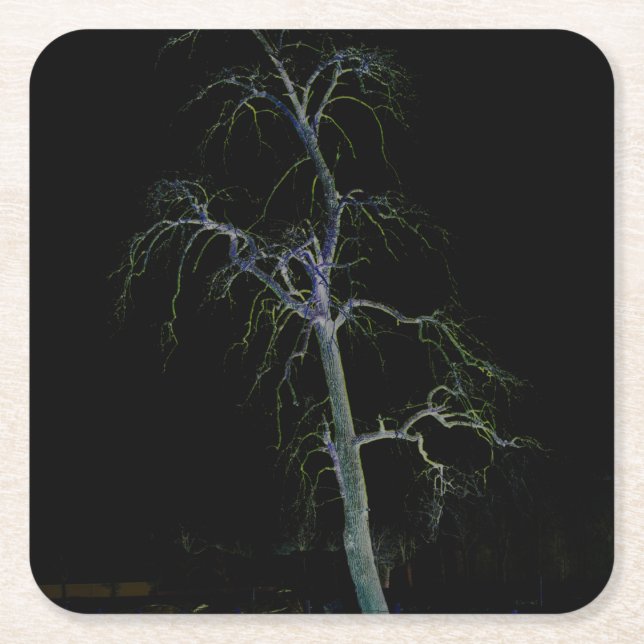 Dessous De Verre Carré Côté foncé 8 (Devant)