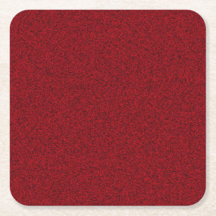 Dessous De Verre Carré Couleur rouge Élégant Modèle blanc personnalisé cl