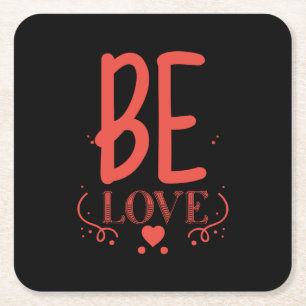 Dessous De Verre Carré Couple Cadeau Be Love