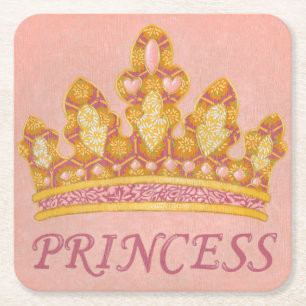 Dessous De Verre Carré Couronne princesse juive par Chariklia Zaris