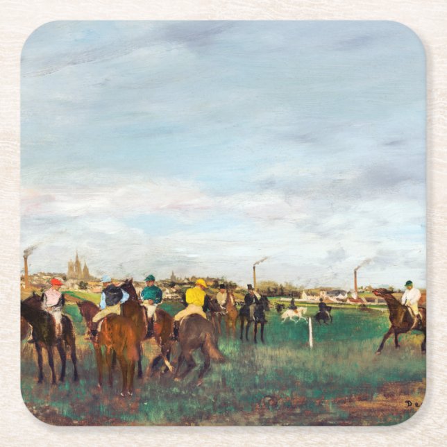 Dessous De Verre Carré Course À Cheval, Edgar Degas (Devant)
