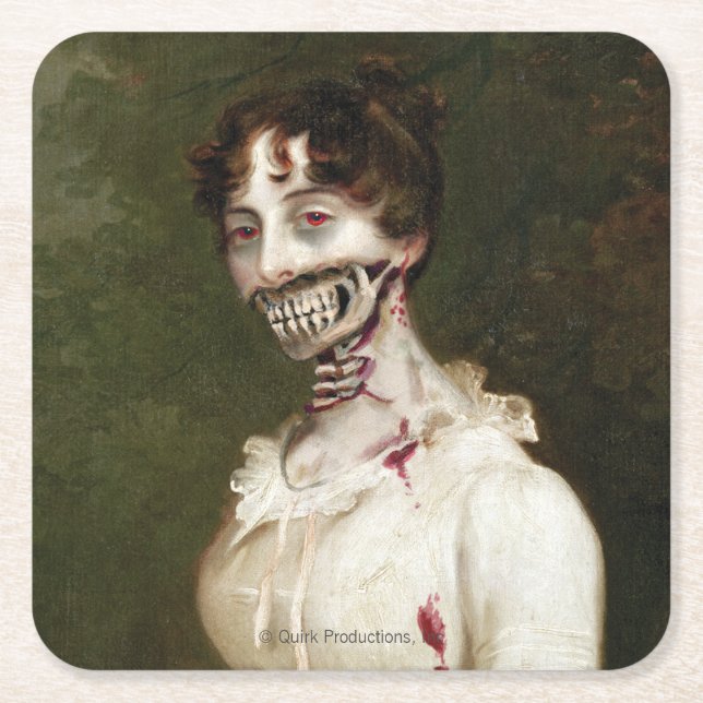 Dessous De Verre Carré Couverture de zombi (Devant)