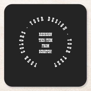 Dessous De Verre Carré Créez votre propre