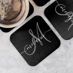 Dessous De Verre Carré Créez Votre Propre Monogramme Personnalisé Et Un S