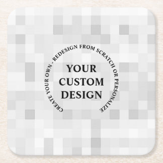Dessous De Verre Carré Créez votre propre personnalisation