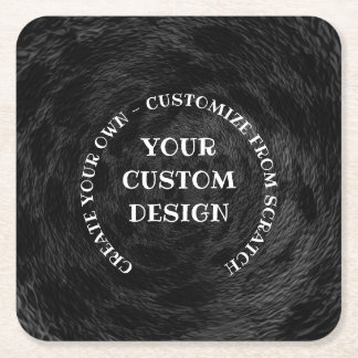 Dessous De Verre Carré Créez votre propre personnalisation personnalisée