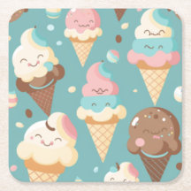 Crème glacée très colorée