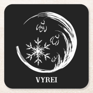 Dessous De Verre Carré Crest d'hiver