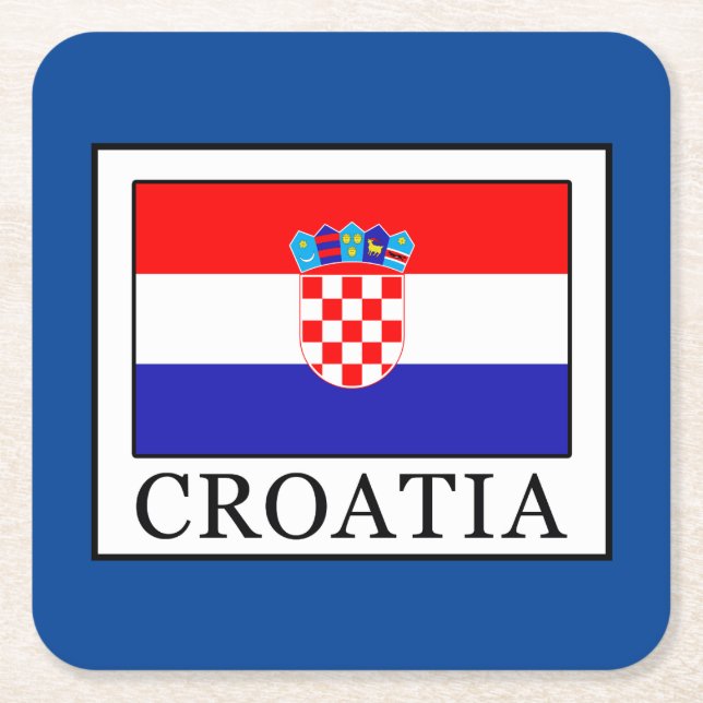 Dessous De Verre Carré Croatie (Devant)