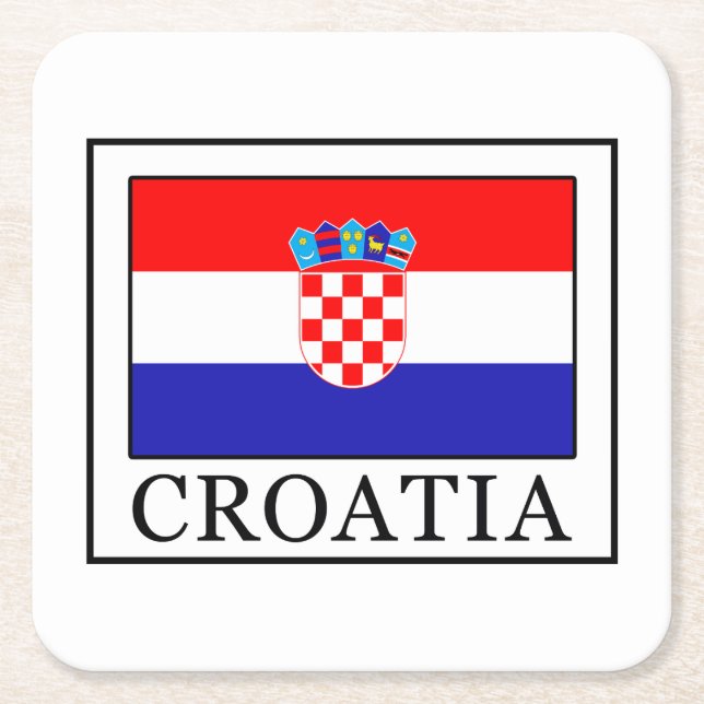 Dessous De Verre Carré Croatie (Devant)