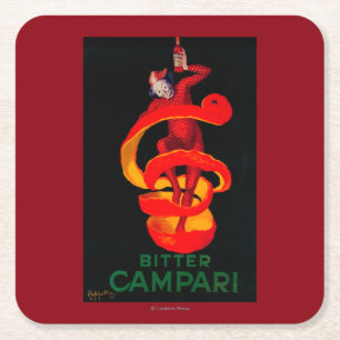 Dessous De Verre Carré Cru amer PosterEurope de Campari
