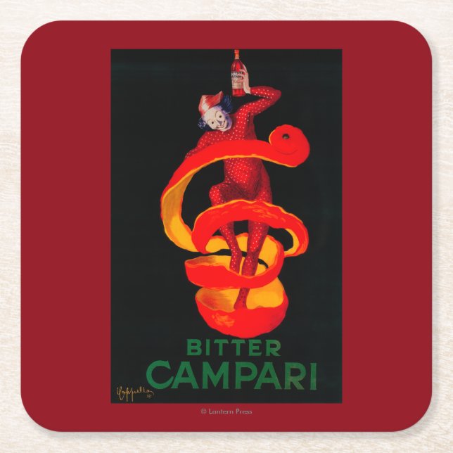 Dessous De Verre Carré Cru amer PosterEurope de Campari (Devant)