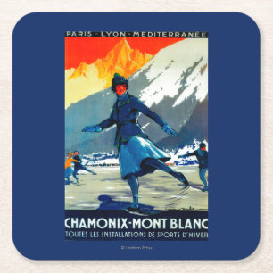 Dessous De Verre Carré Cru PosterEurope de Chamonix-Mont Blanc