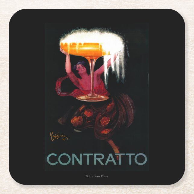 Dessous De Verre Carré Cru PosterEurope de Contratto (Devant)