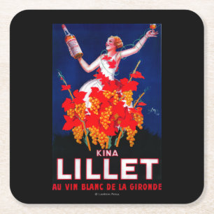 Dessous De Verre Carré Cru PosterEurope de Lillet de kinas