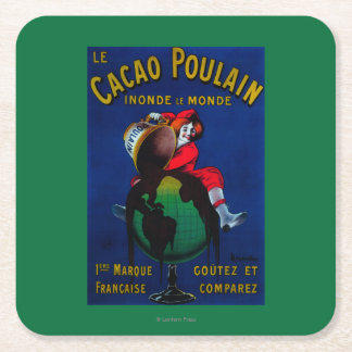 Dessous De Verre Carré Cru PosterEurope de Poulain de cacao