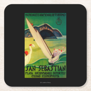 Dessous De Verre Carré Cru PosterEurope de San Sebastian