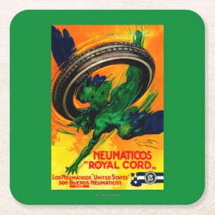 Dessous De Verre Carré Cru royal PosterEurope de corde de Neumaticos