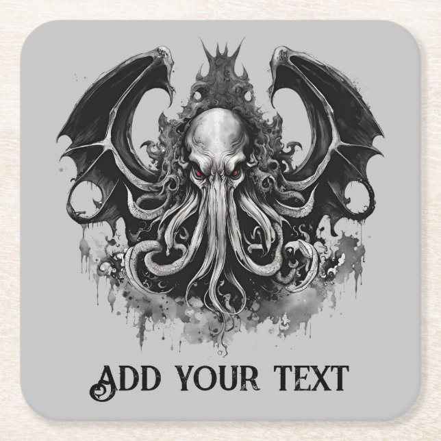 Dessous De Verre Carré Cthulhu (Devant)