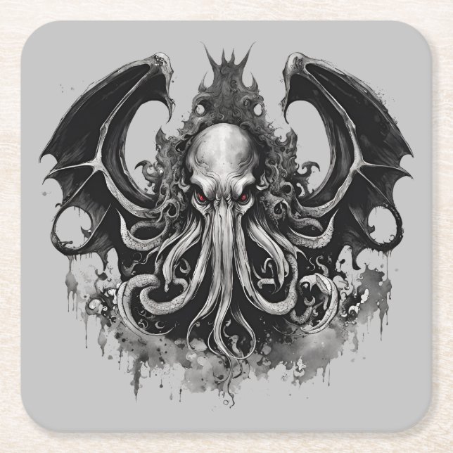 Dessous De Verre Carré Cthulhu (Devant)