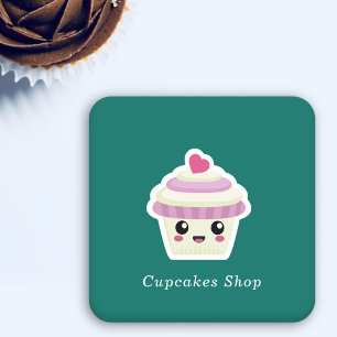 Dessous De Verre Carré Cupcake Kawaii