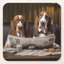 Cute basset hounds lecture journal
