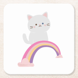 Dessous De Verre Carré Cutie Kitten Chat