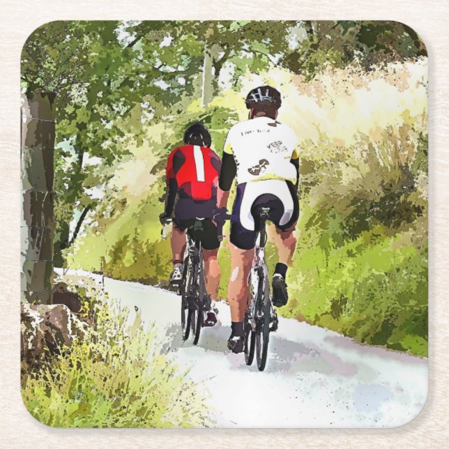 DESSOUS DE VERRE CARRÉ CYCLISME (Devant)