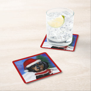 Dessous De Verre Carré Dachshund ou teckel
