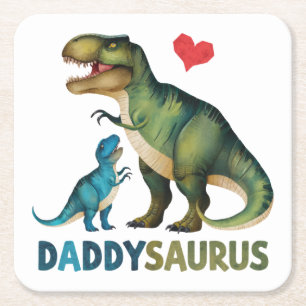 Dessous De Verre Carré Daddysaurus