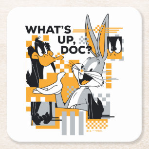 Dessous De Verre Carré DAFFY DUCK™ & BUGS BUNNY™ Glitch