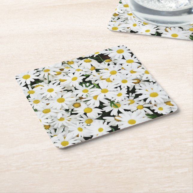 Dessous De Verre Carré Daisies (Incliné)