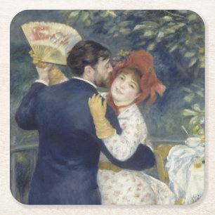 Dessous De Verre Carré Danse de Pays - Renoir Impressionniste peinture