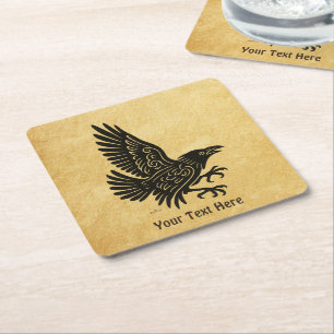 Dessous De Verre Carré Danse Norse Raven