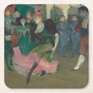 Dessous De Verre Carré Danser le Bolero - Peinture Toulouse-Lautrec