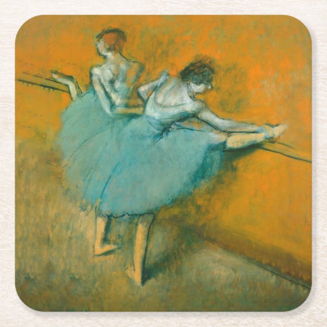 Dessous De Verre Carré Danseuses au Bar Ballet (Devant)