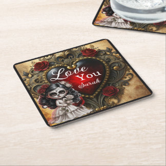 Dessous De Verre Carré Dark Romance Sugar Skulls_Ma femme