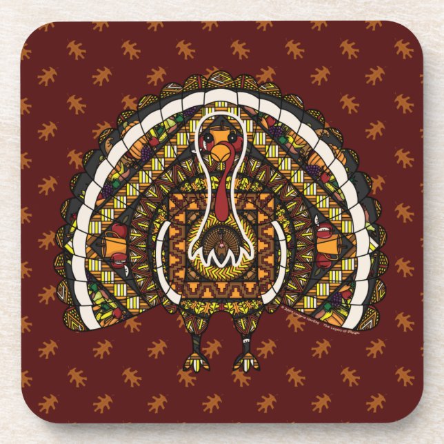 Dessous de verre Carré de la Turquie de l'automne (Devant)