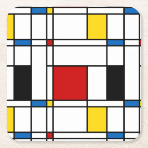 Dessous De Verre Carré De Stijl Motif